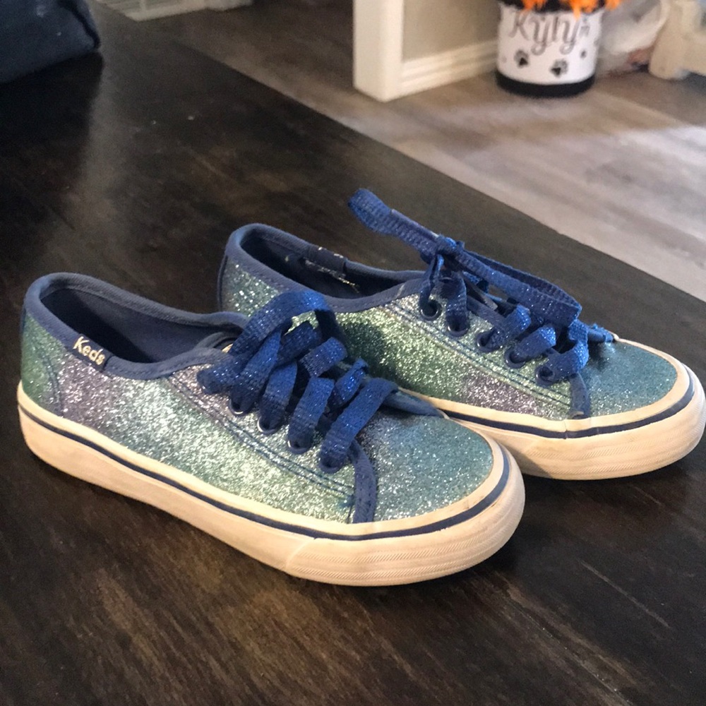 Keds Blue sparkle shoes